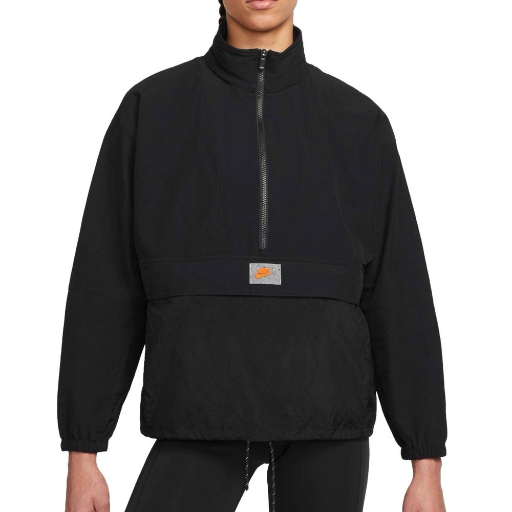 Nike Sportswear Revolution 1/2 Zip Packable Jacket - Black - Size Small